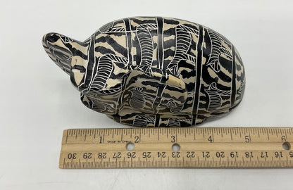 Vintage Genuine Besmo Hand Carved Soapstone Elephant Trinket Box Kenya /s
