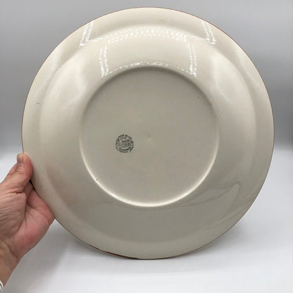Vernon Kilns Vernonware Homespun 12” Serving Platter /b