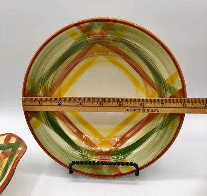 Vernon Kilns Vernonware 4pc Homespun Bowl Set /b
