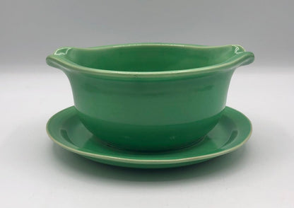 Vtg Coors Rock Mount Pottery Sauce Bowl w/ Underplate /b