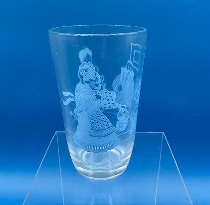 Lot of 5 Vintage 1950s Hazel Atlas Kraft Swanky Swigs Children’s Juice Glasses /s