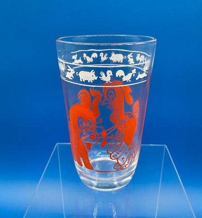 Lot of 5 Vintage 1950s Hazel Atlas Kraft Swanky Swigs Children’s Juice Glasses /s
