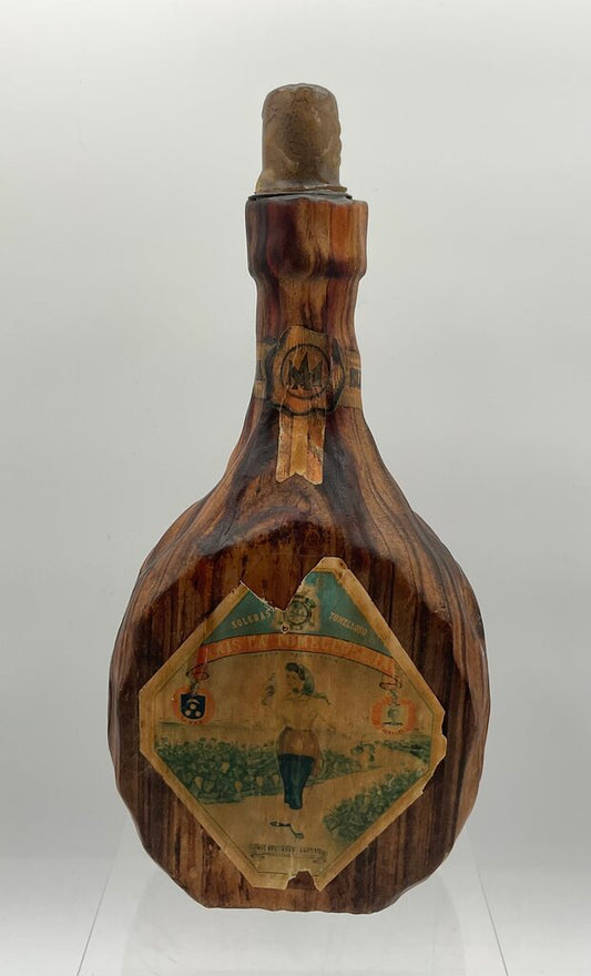 Vintage Wooden Liquor Bottle Décor - Anis La Tomellosera Dulce - Made in Spain /s