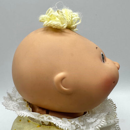 1985 Cabbage Patch Preemie Baby Doll 14” Blond Hair Brown Eyes Original Outfit /cb