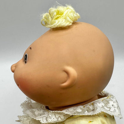 1985 Cabbage Patch Preemie Baby Doll 14” Blond Hair Brown Eyes Original Outfit /cb