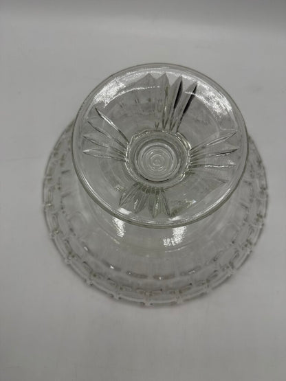 MCM Federal Glass Pedestal Serving Bowl 5.5” tall /rb