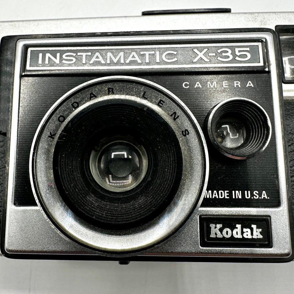 Vintage Kodak Instamatic X-35 Color Outfit w/Box, Flashcubes & Instructions /cb