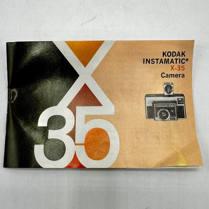 Vintage Kodak Instamatic X-35 Color Outfit w/Box, Flashcubes & Instructions /cb