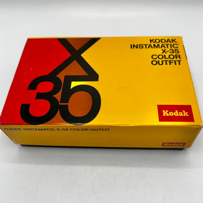 Vintage Kodak Instamatic X-35 Color Outfit w/Box, Flashcubes & Instructions /cb