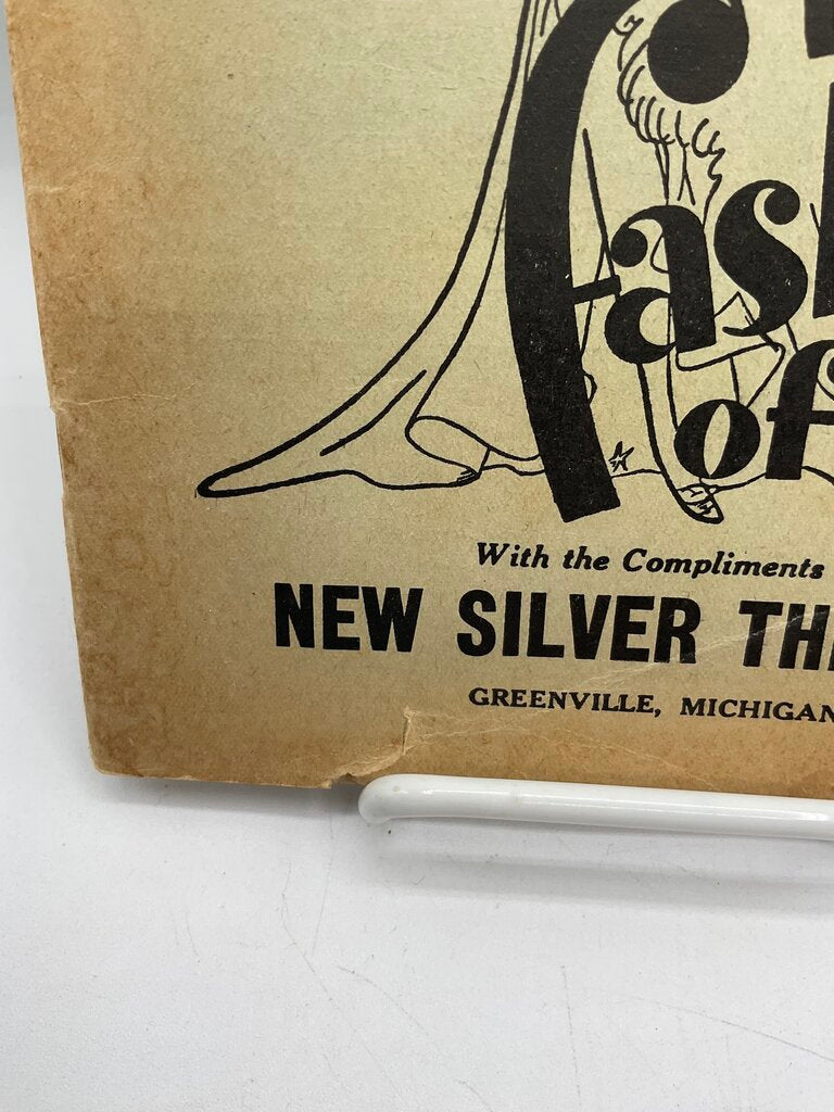 Vintage Foods and Fashions of 1936 with the Compliments of New Silver Theatre in Greenville, Michigan 64 Page Booklet /sb