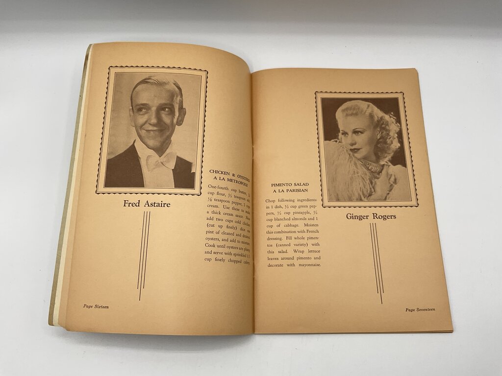 Vintage Foods and Fashions of 1936 with the Compliments of New Silver Theatre in Greenville, Michigan 64 Page Booklet /sb