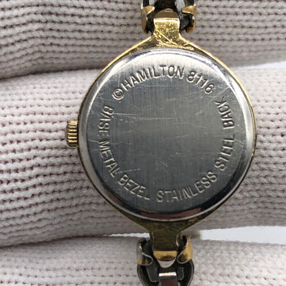 Vintage Ladies Timespan Hamilton 2 Tone Quartz Wristwatch 8116 /b