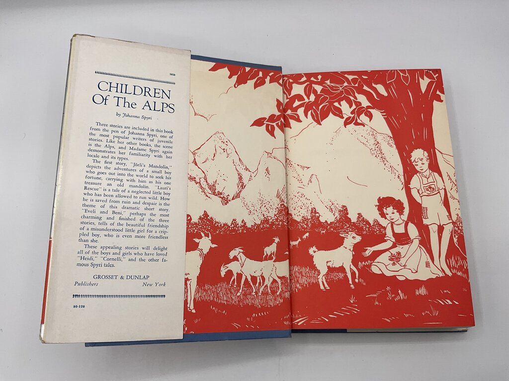 Children of the Alps by Johanna Spyri 1929 Hardcover Book /sb
