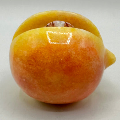Vintage Italian Alabaster Fruit Set-Pear, Pomegranate, Peach & Banana-Handcrafted Collectibles /cb