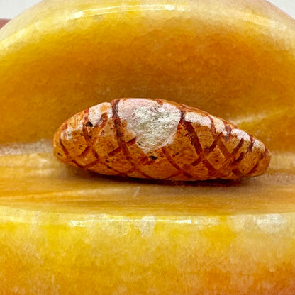 Vintage Italian Alabaster Fruit Set-Pear, Pomegranate, Peach & Banana-Handcrafted Collectibles /cb