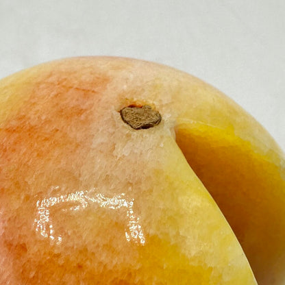 Vintage Italian Alabaster Fruit Set-Pear, Pomegranate, Peach & Banana-Handcrafted Collectibles /cb
