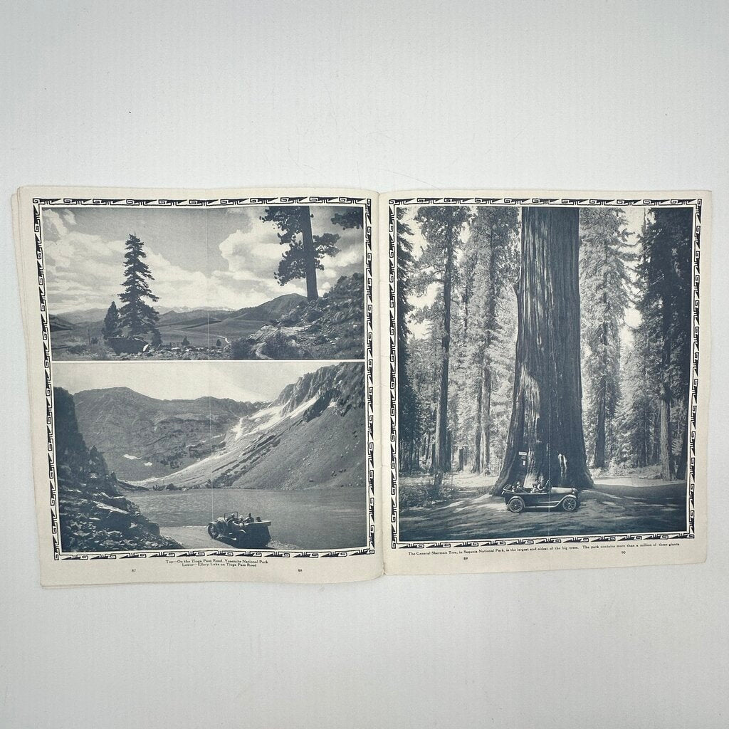 Antique 1920s Santa Fe Railroad-California Picture Book-Illustrated Travel Brochure /cb