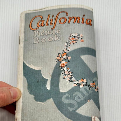 Antique 1920s Santa Fe Railroad-California Picture Book-Illustrated Travel Brochure /cb