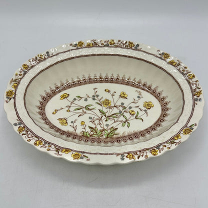 Vintage Copeland Spode Buttercup 9” Oval Vegetable Bowl Old Backstamp Made In England /cb