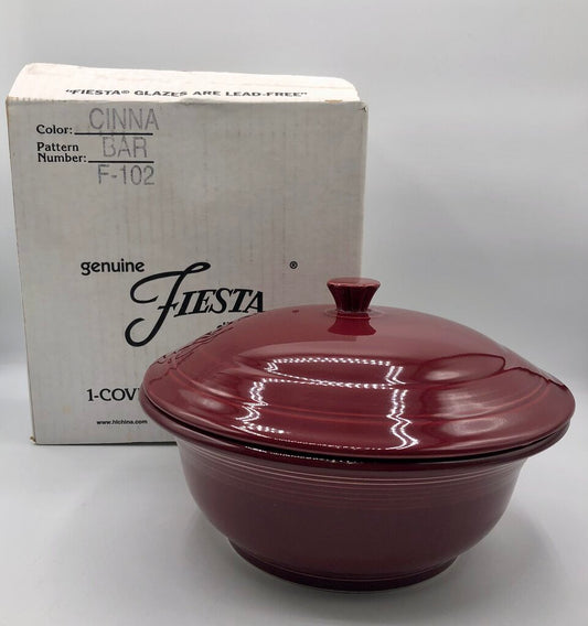 HLC Fiesta Ware 2qt Covered Casserole Cinnabar /b