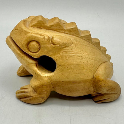 RRRibit Wooden Frog Guiro Rasp Rhythm Percussion Instrument Handcrafted in Thailand /cb