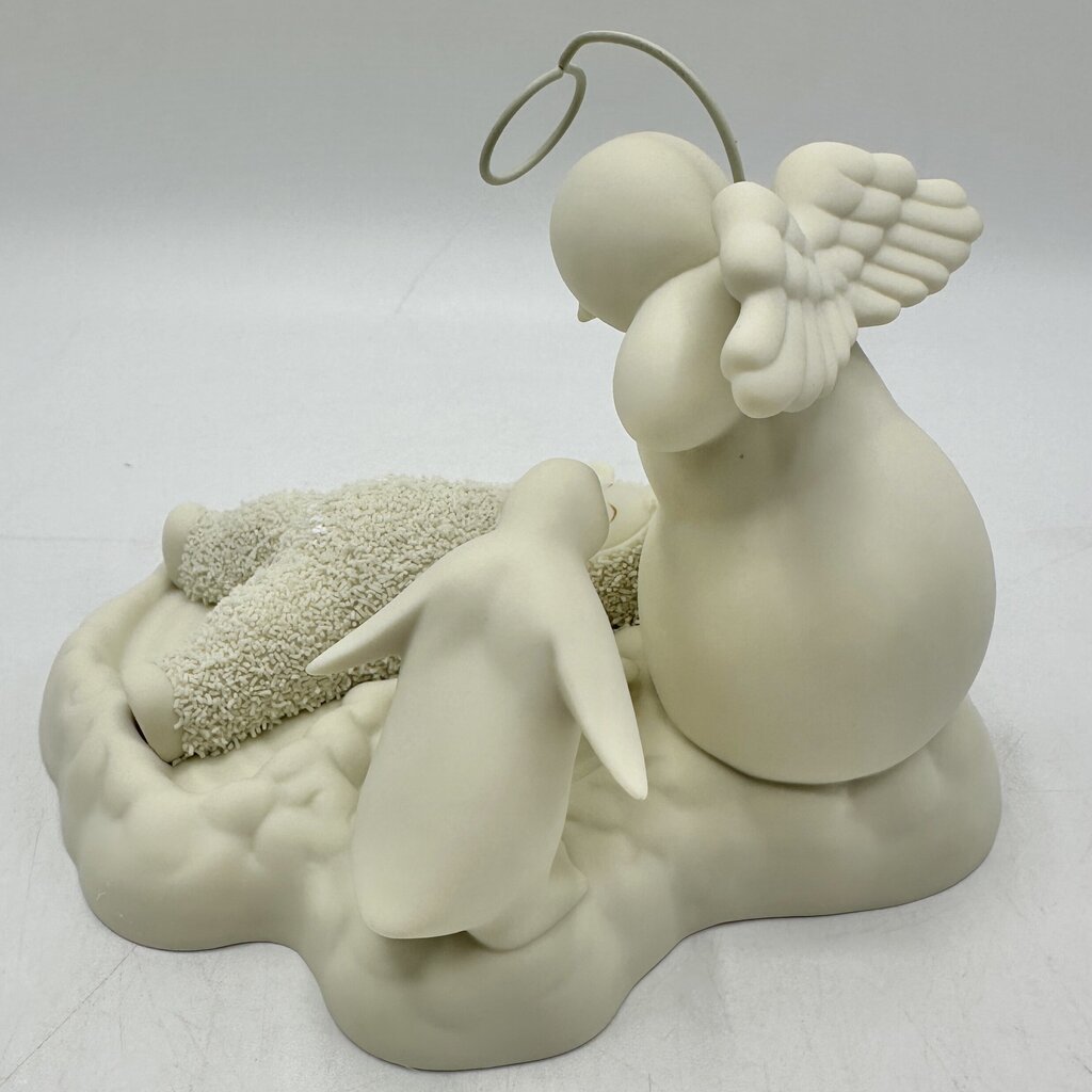 Lot of 3 Department 56 Snowbabies Figurines w/Boxes Snow Angels, Deer Friends, Burning Up The Lines /cb