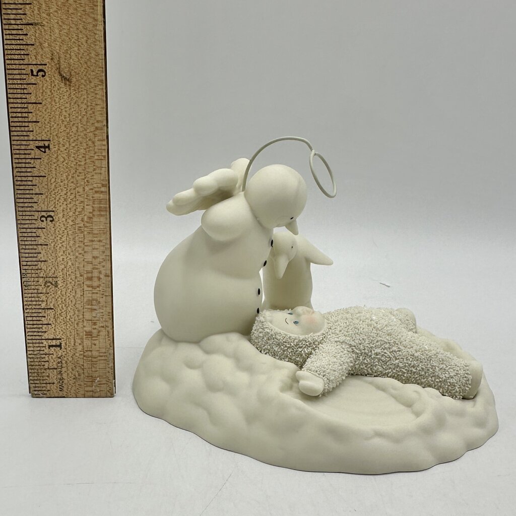 Lot of 3 Department 56 Snowbabies Figurines w/Boxes Snow Angels, Deer Friends, Burning Up The Lines /cb