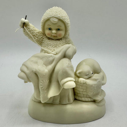 Lot of 3 Department 56 Snowbabies Figurines w/Boxes Catch A Falling Snowflake, Grandma’s Lessons, Just One More Pair /cb