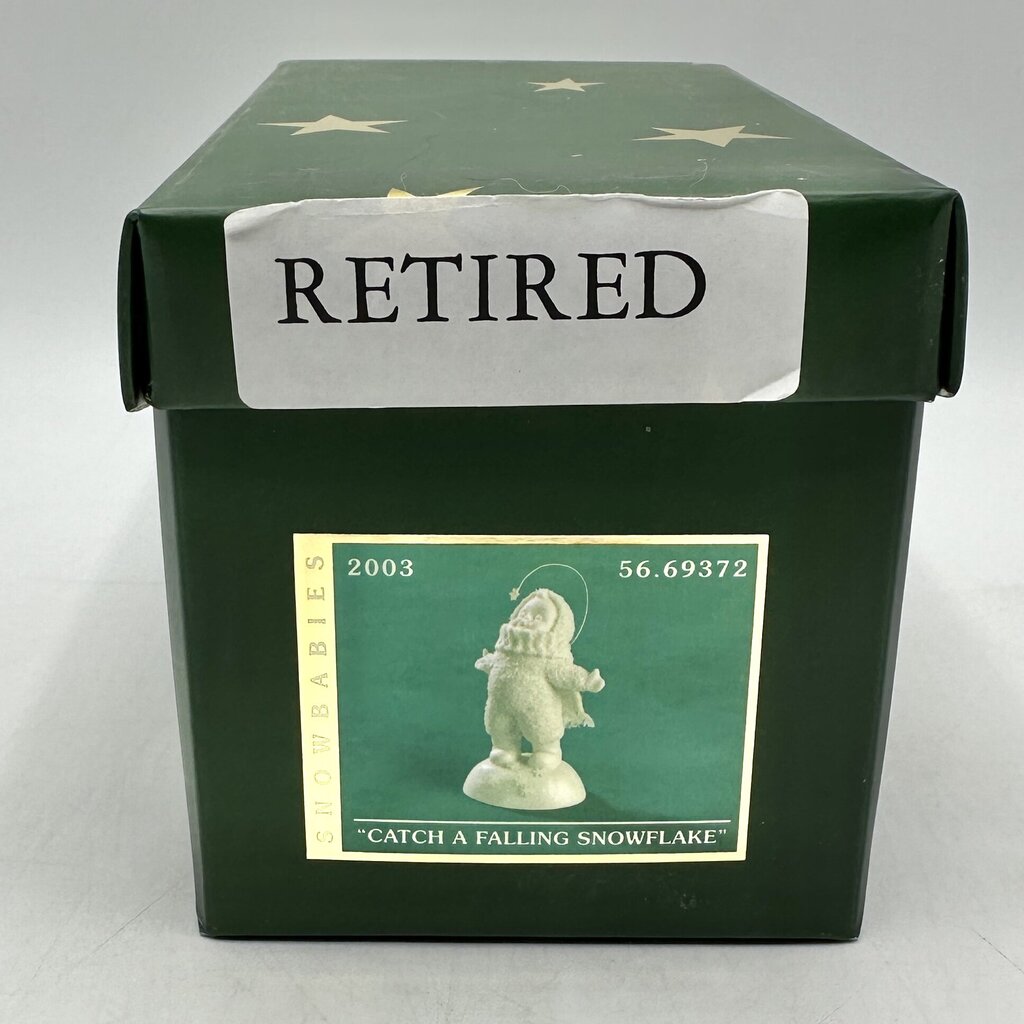 Lot of 3 Department 56 Snowbabies Figurines w/Boxes Catch A Falling Snowflake, Grandma’s Lessons, Just One More Pair /cb