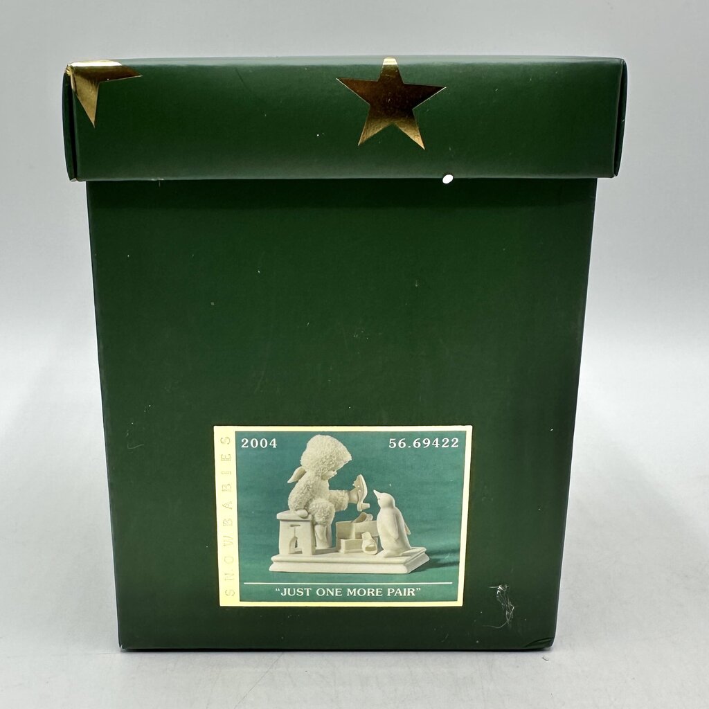 Lot of 3 Department 56 Snowbabies Figurines w/Boxes Catch A Falling Snowflake, Grandma’s Lessons, Just One More Pair /cb