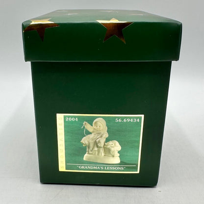 Lot of 3 Department 56 Snowbabies Figurines w/Boxes Catch A Falling Snowflake, Grandma’s Lessons, Just One More Pair /cb