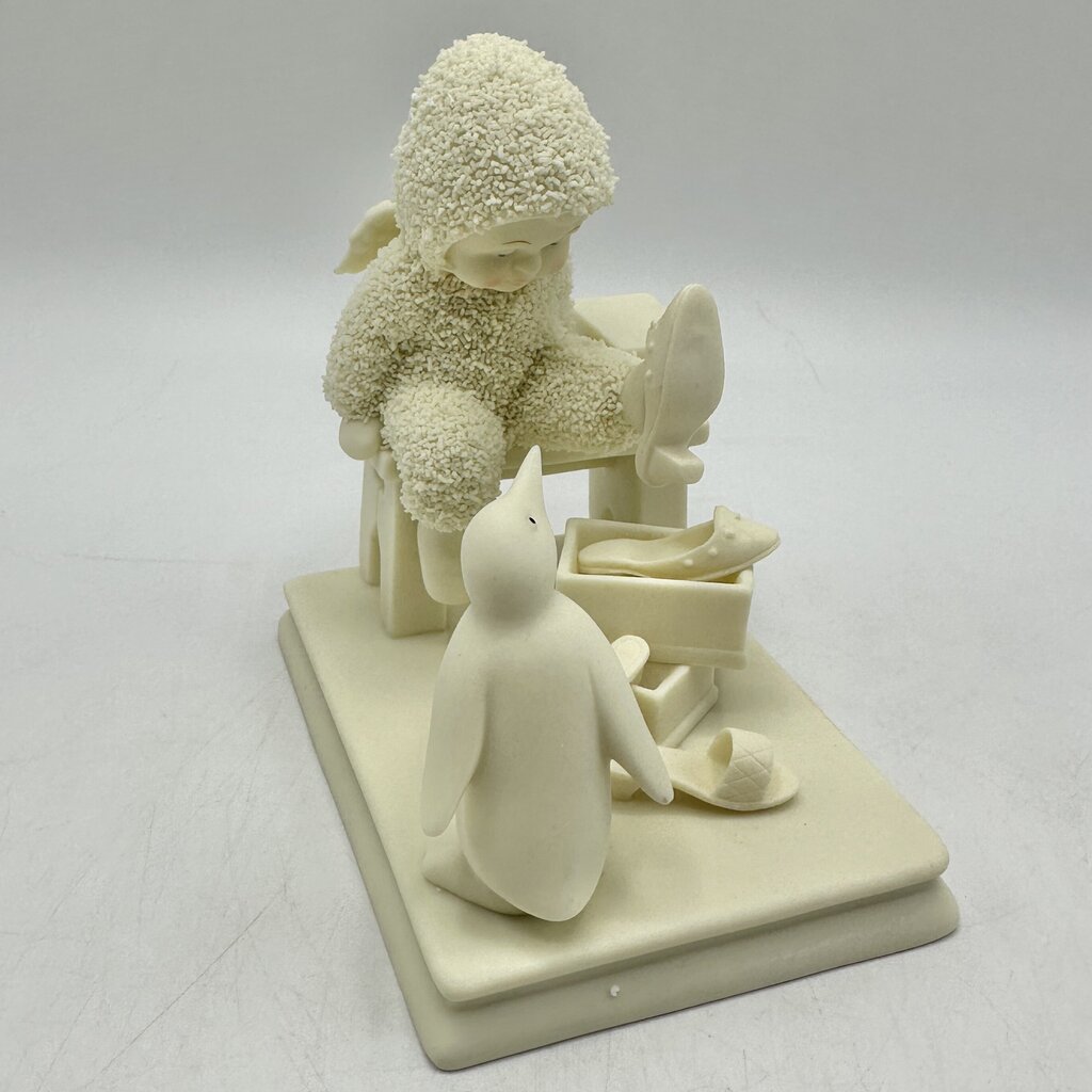 Lot of 3 Department 56 Snowbabies Figurines w/Boxes Catch A Falling Snowflake, Grandma’s Lessons, Just One More Pair /cb