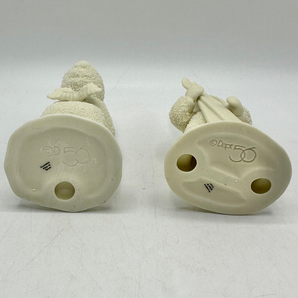 Lot of 4 Department 56 Vintage Winter Tales Of The Snowbabies Figurines w/Boxes Let’s Go Skiing, There’s Another One, I Made This Just For You, This Will Cheer You Up /cb