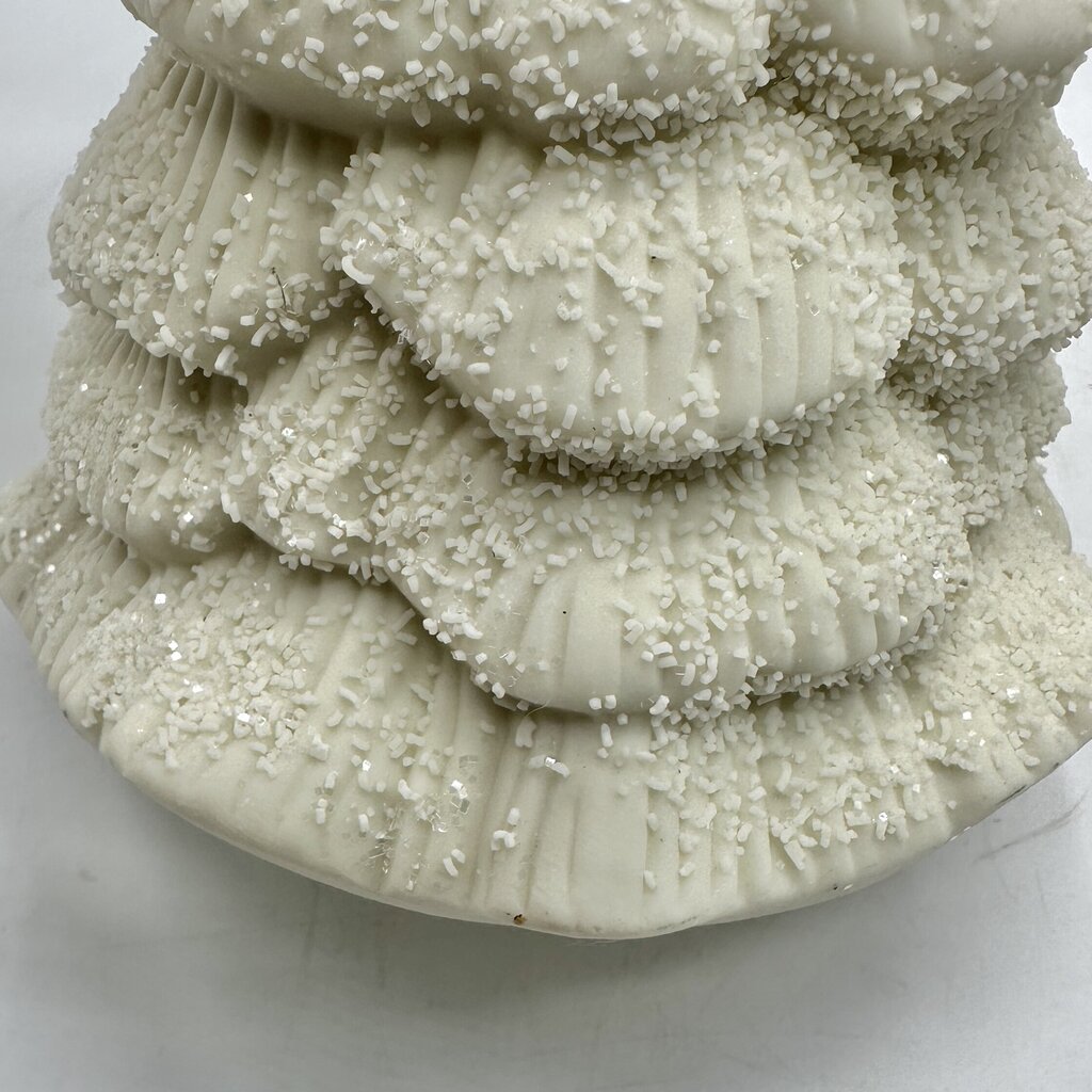 Set of 4 Department 56 Vintage Winter Tales Of The Snowbabies Frosty Forest Ceramic Pine Trees in 2 Boxes /cb