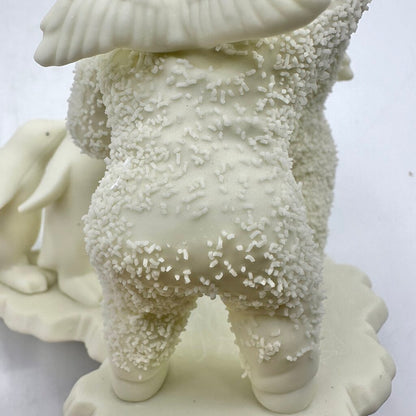 Lot of 2 Vintage Department 56 Snowbabies Figurines Playing Games Is Fun, We Make A Great Pair /cb