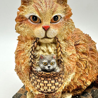 Curious Cats By Lang And Wise “Sam and Mitzi” Figurine First Edition 2000 w/Box /cb