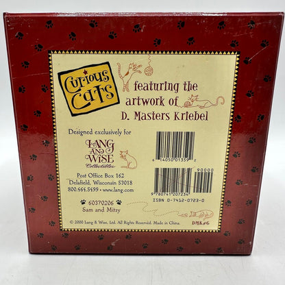 Curious Cats By Lang And Wise “Sam and Mitzi” Figurine First Edition 2000 w/Box /cb