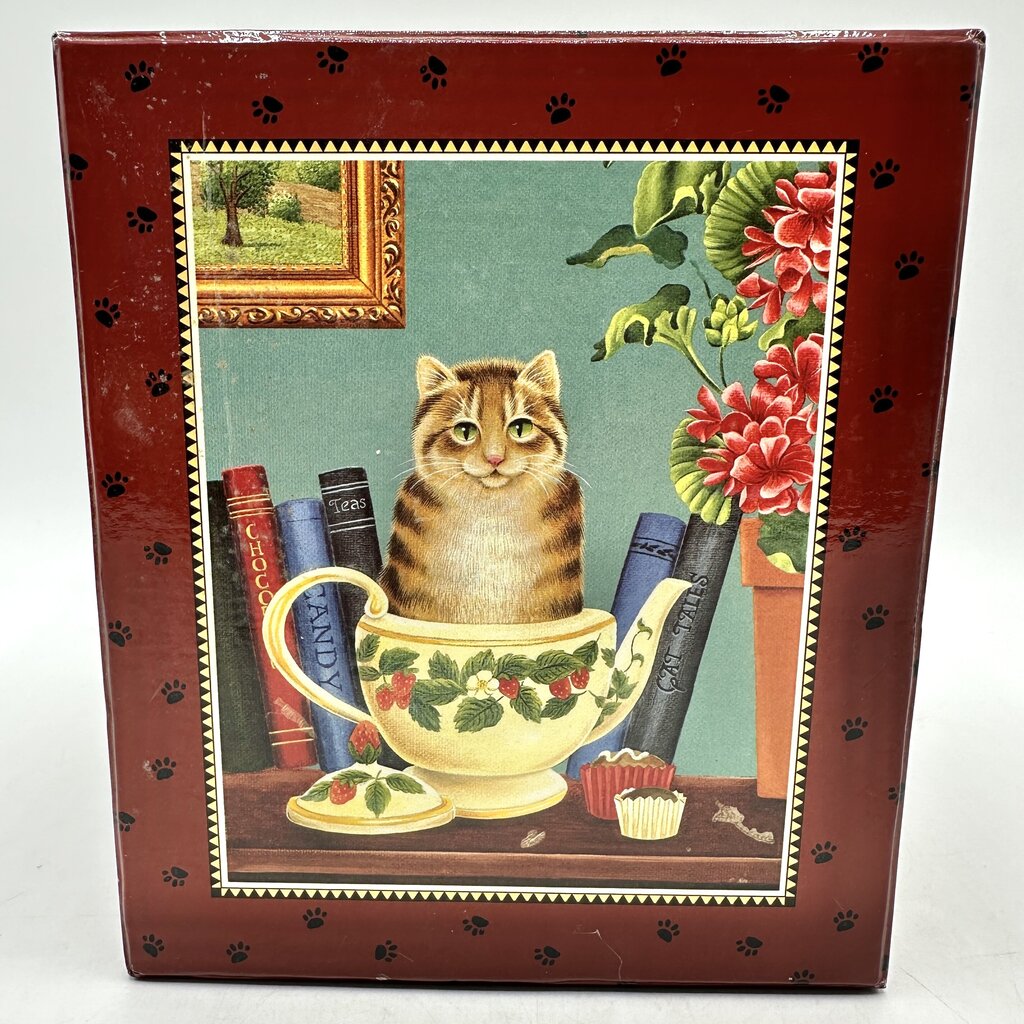 Curious Cats By Lang And Wise “Strawberry Tea” First Edition 2000 w/Box /cb