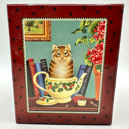 Curious Cats By Lang And Wise “Strawberry Tea” First Edition 2000 w/Box /cb