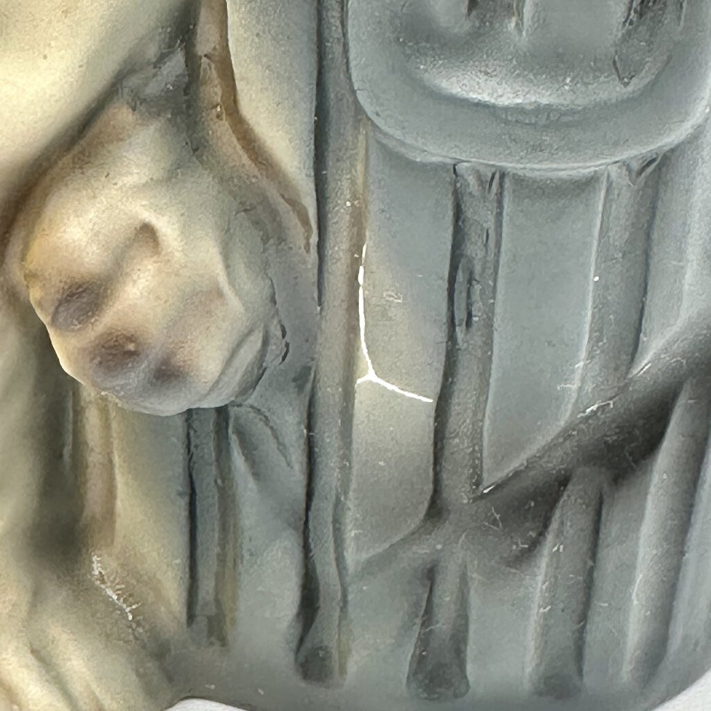 Vintage Enesco 1960s Big Sad Eyed Cat Planter-Keane Style Kitsch-Made In Japan /cb