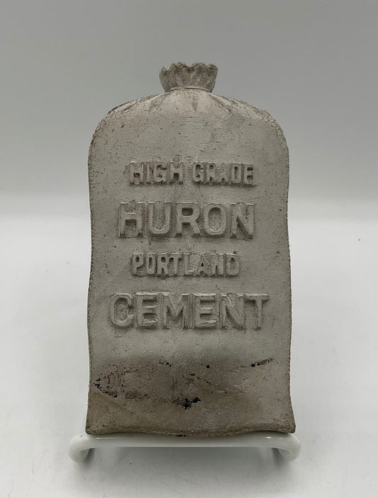 Vintage Huron Portland Cement Advertising Paperweight /s