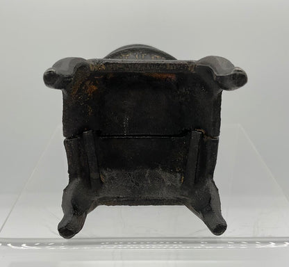 Antique Miniature Cast Iron Potbelly Stove 6” Tall /s