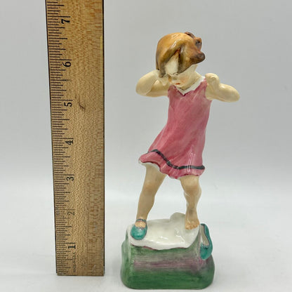 Vintage Royal Worcester Porcelain Figurine Wednesday’s Child Is Full Of Woe #3259 Made In England /cb