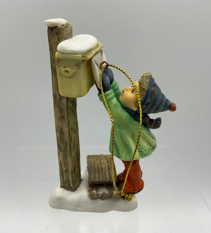 Lot of 2 German M.J. Hummel Ornaments “Letter to Santa” (935471) & “Starlight Starbright” (935255) In Original Boxes 3.5” /s