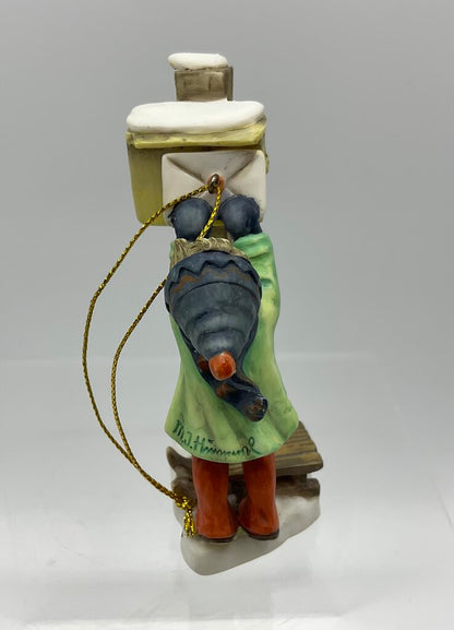 Lot of 2 German M.J. Hummel Ornaments “Letter to Santa” (935471) & “Starlight Starbright” (935255) In Original Boxes 3.5” /s