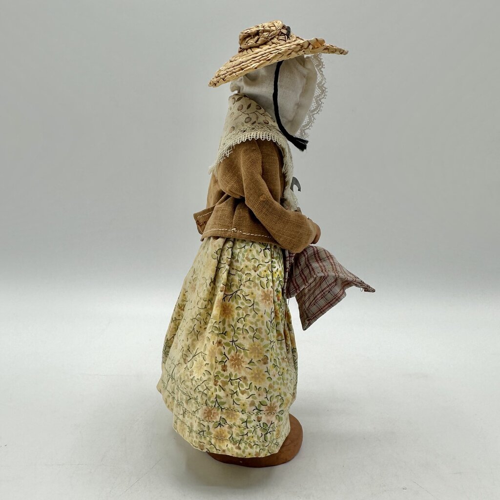 Set of 3 Vintage Santon De Provence Terracotta Clay Figurines French Folk Art /cb