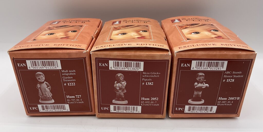 Lot of 3 Exclusive Edition Hummel Figurines 1990s with Boxes /s