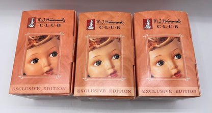 Lot of 3 Exclusive Edition Hummel Figurines 1990s with Boxes /s