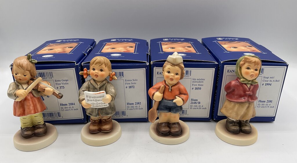 Lot of 4 Exclusive Edition Hummel Figurines 2002/2004 with Boxes /s
