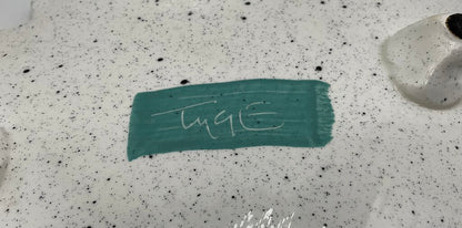 Starship Studio Pottery Abstract Footed Serving Dish/Plate Signed by Rosalyn Tyge /s